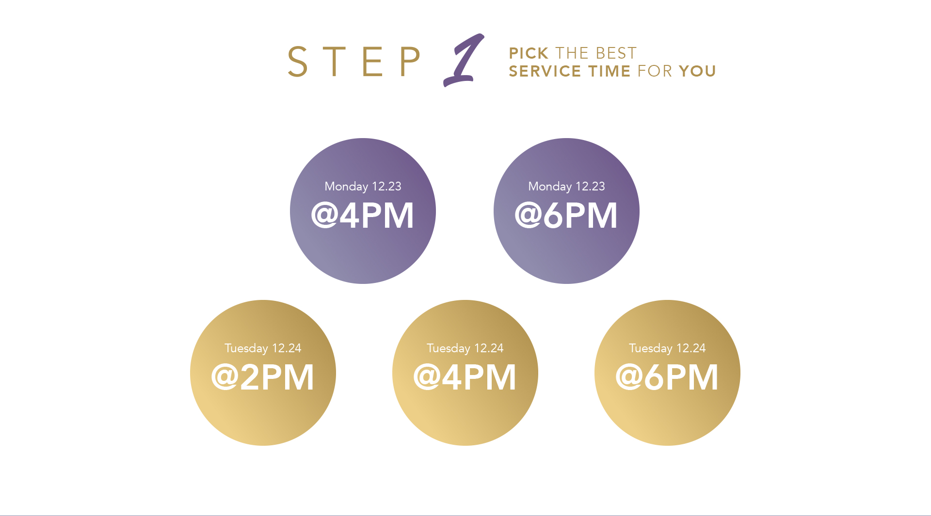Service Times Christmas 2019 service times at Bridgeway